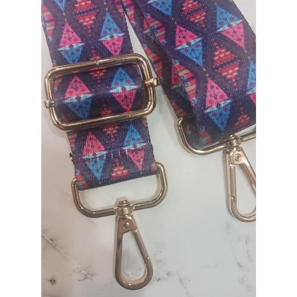 Geometric Pattern Adjustable Purse Strap - Picture 5 of 6